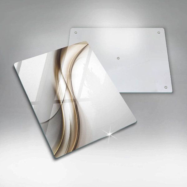 Steklena podloga za rezanje Abstrakcija mehkih linij