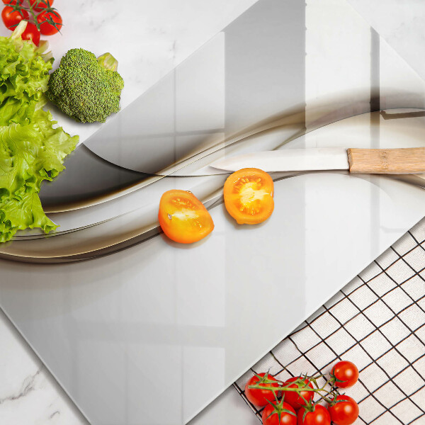 Steklena podloga za rezanje Abstrakcija mehkih linij