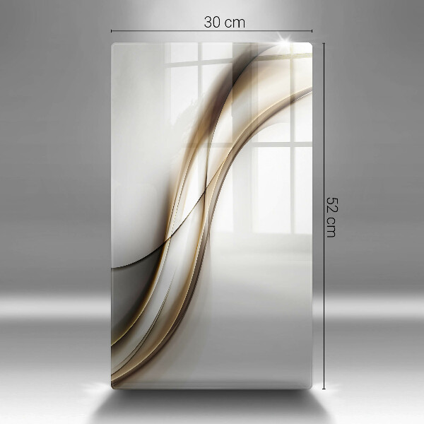 Steklena podloga za rezanje Abstrakcija mehkih linij