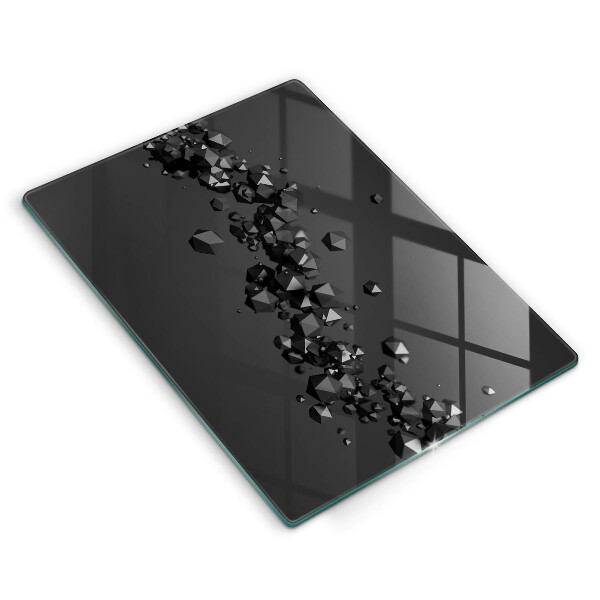 Steklena podloga za rezanje Abstrakcija 3D oblik