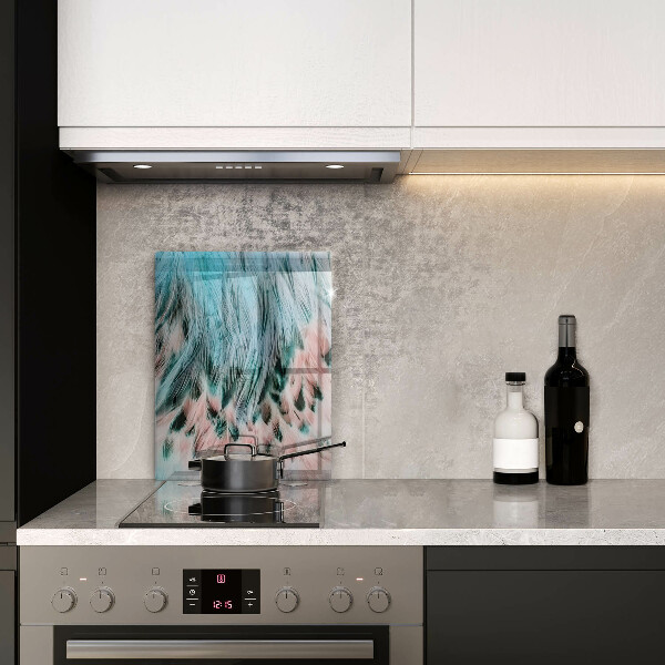 Steklena podloga za rezanje Boho ptičje perje