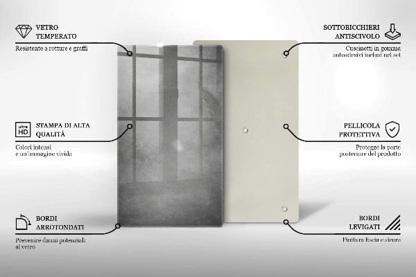 Steklena podloga za rezanje Ozadje s teksturo betona