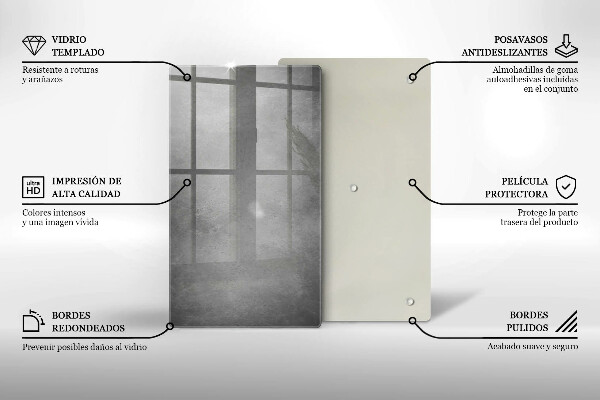Steklena podloga za rezanje Ozadje s teksturo betona