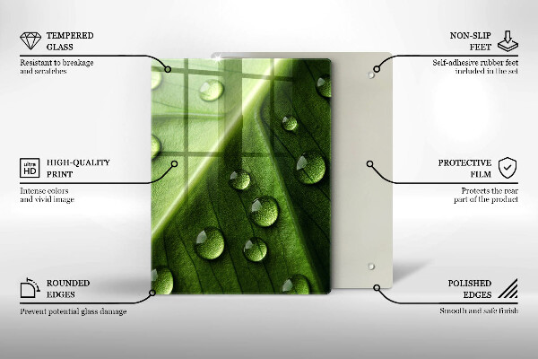 Steklena podloga za rezanje Dekorativne ploščice