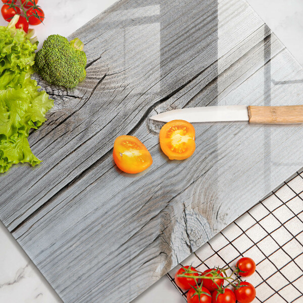 Steklena podloga za rezanje Svetla lesena struktura