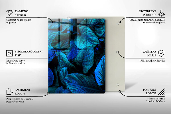 Steklena podloga za rezanje Svetla lesena struktura