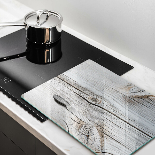 Steklena podloga za rezanje Svetla lesena struktura