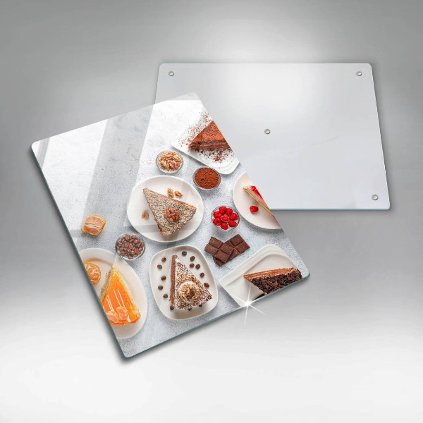 Steklena podloga za rezanje Sladkost torte