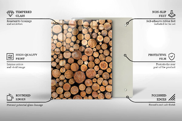 Steklena podloga za rezanje Sladkost torte