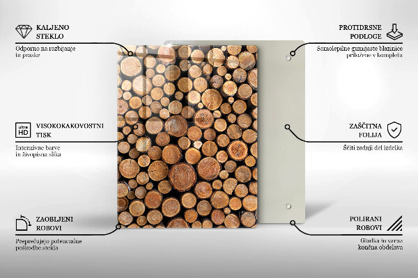 Steklena podloga za rezanje Sladkost torte