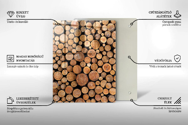 Steklena podloga za rezanje Sladkost torte