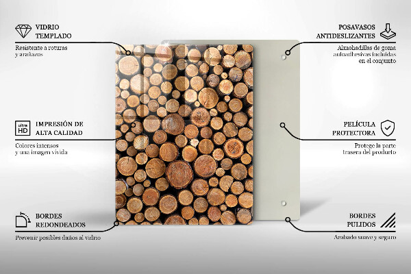 Steklena podloga za rezanje Sladkost torte