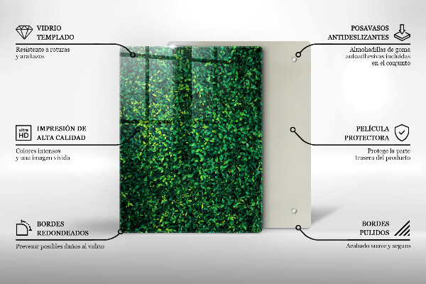 Steklena podloga za rezanje Kavna zrna