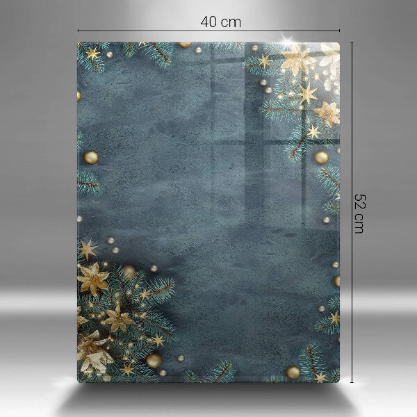 Steklena podloga za rezanje božični okraski