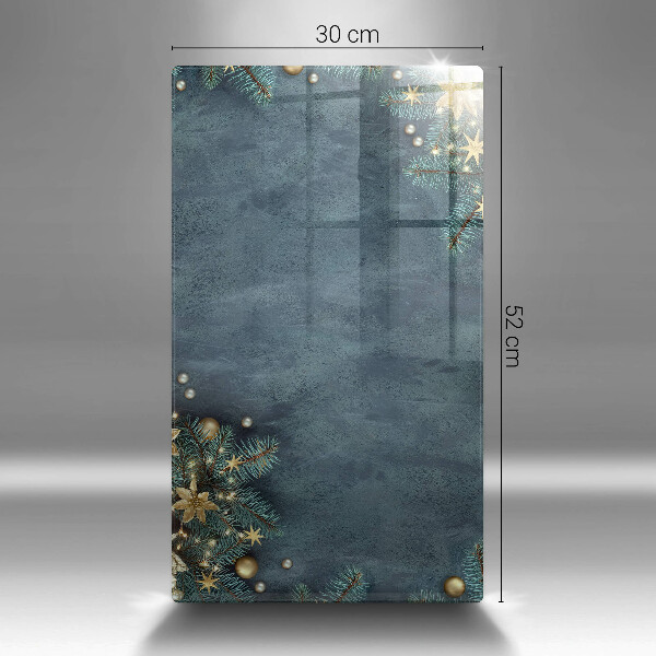 Steklena podloga za rezanje božični okraski