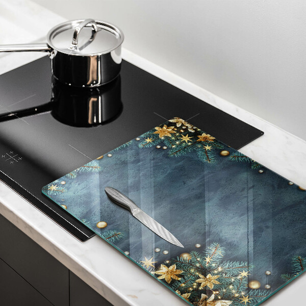 Steklena podloga za rezanje božični okraski