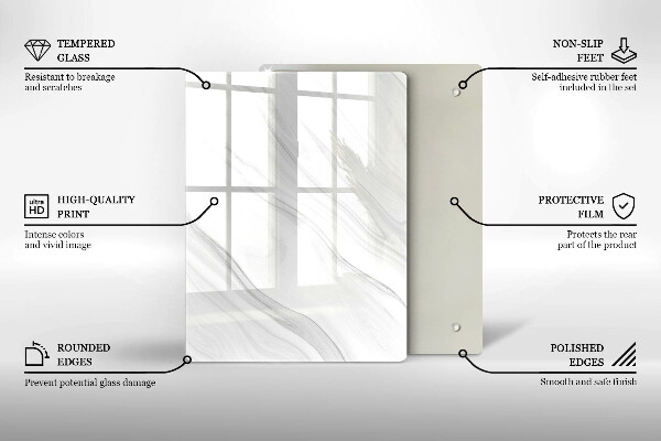Steklena podloga za rezanje Orientalske začimbe