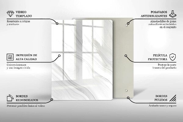 Steklena podloga za rezanje Orientalske začimbe