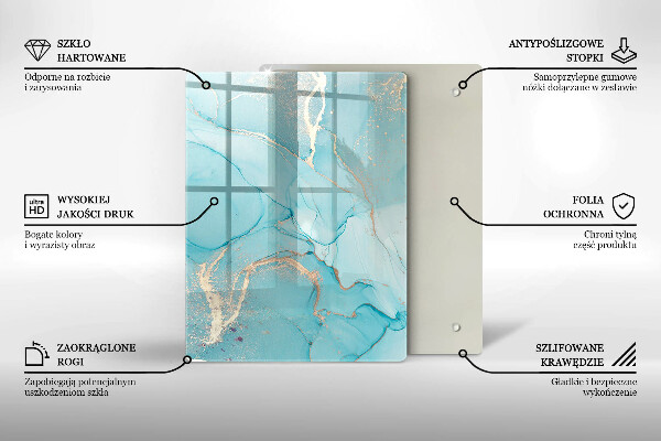 Steklena podloga za rezanje Velikonočni okraski