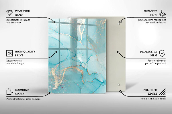 Steklena podloga za rezanje Velikonočni okraski