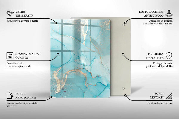 Steklena podloga za rezanje Velikonočni okraski