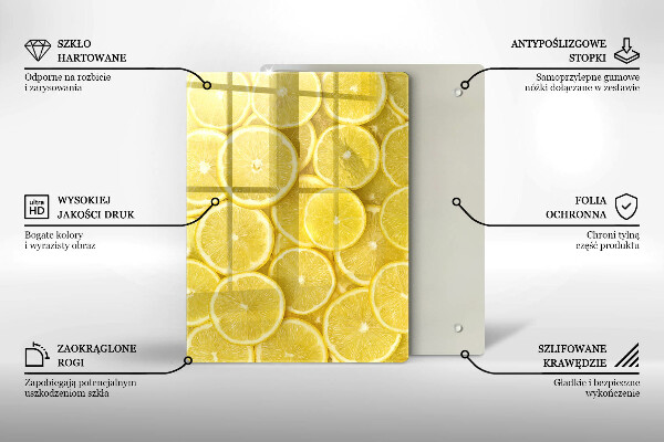 Steklena podloga za rezanje Pisani bonboni