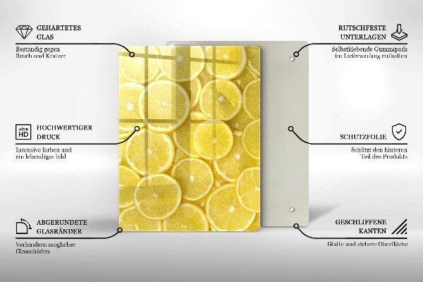 Steklena podloga za rezanje Pisani bonboni