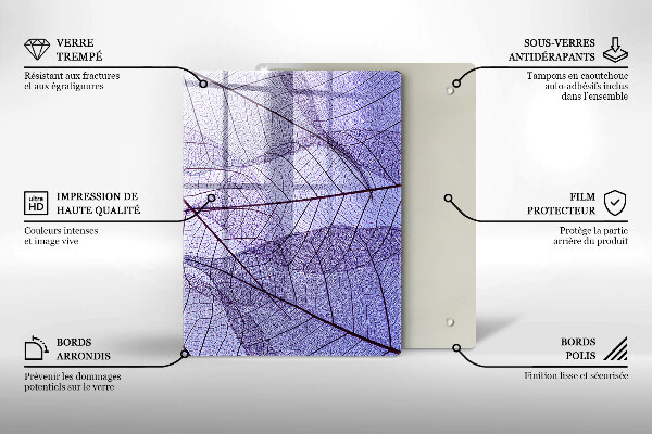 Steklena podloga za rezanje Zelenjava in začimbe