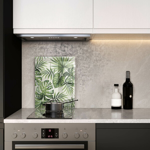 Steklena podloga za rezanje Ilustracija listov monstere