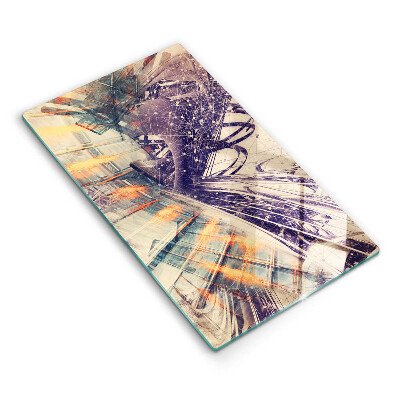 Steklena podloga za rezanje Moderna kompozicija