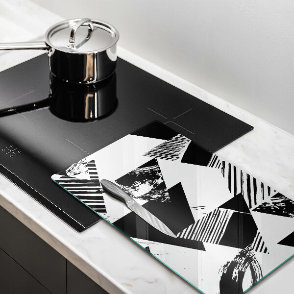 Steklena podloga za rezanje Geometrijski trikotniki