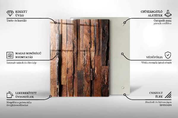 Steklena podloga za rezanje Geometrijski trikotniki