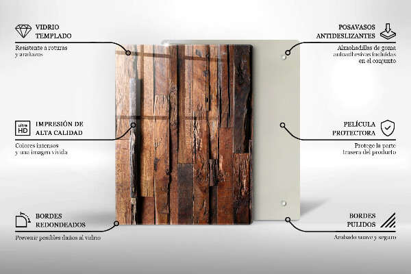 Steklena podloga za rezanje Geometrijski trikotniki