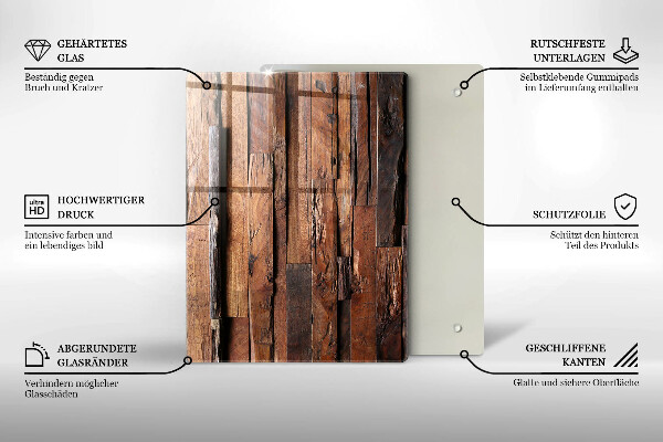Steklena podloga za rezanje Geometrijski trikotniki