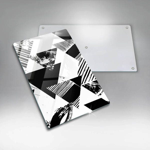 Steklena podloga za rezanje Geometrijski trikotniki