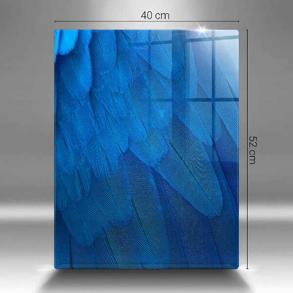 Steklena podloga za rezanje Ptičje perje