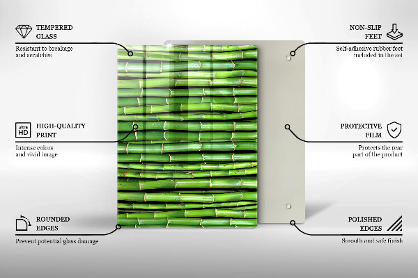 Steklena podloga za rezanje Stare lesene plošče
