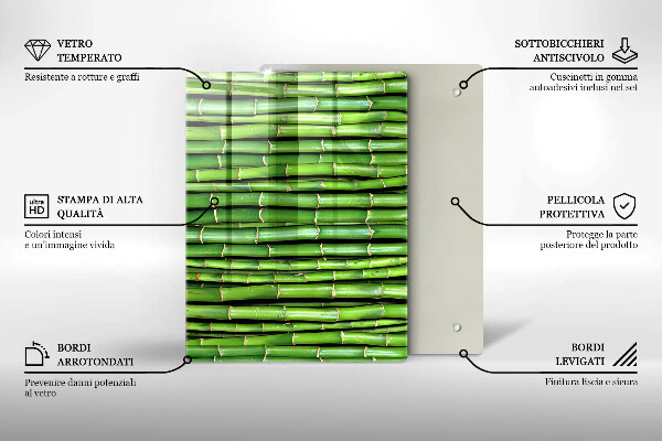 Steklena podloga za rezanje Stare lesene plošče