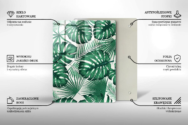 Steklena podloga za rezanje Tekstura betona