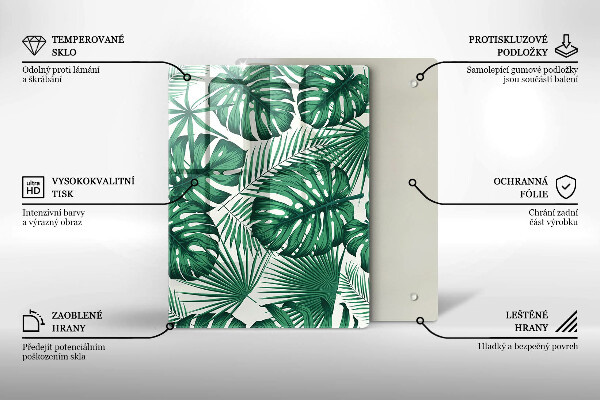 Steklena podloga za rezanje Tekstura betona