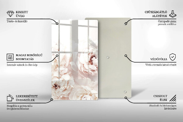 Steklena podloga za rezanje Pastelne potonike