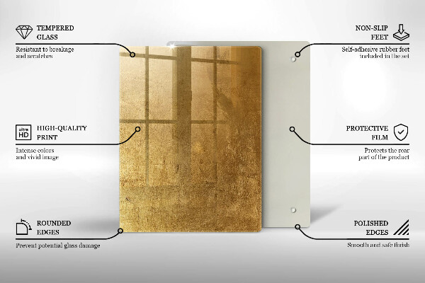 Steklena podloga za rezanje Pastelne potonike