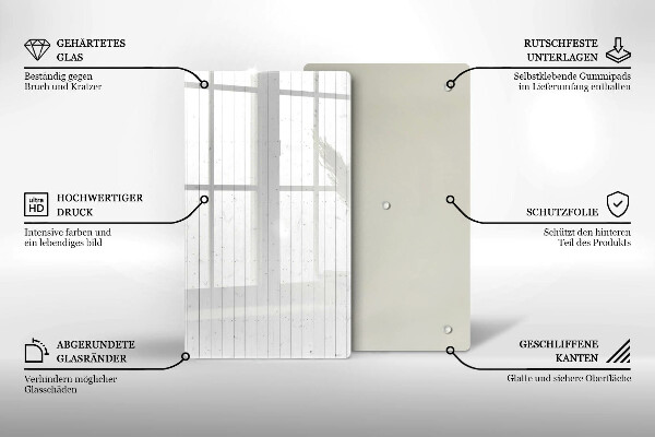 Steklena podloga za rezanje Moderne svetle table