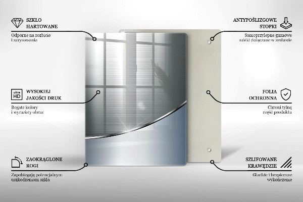 Steklena podloga za rezanje Moderne svetle table