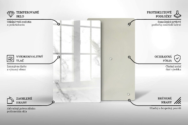 Steklena podloga za rezanje Moderni marmor