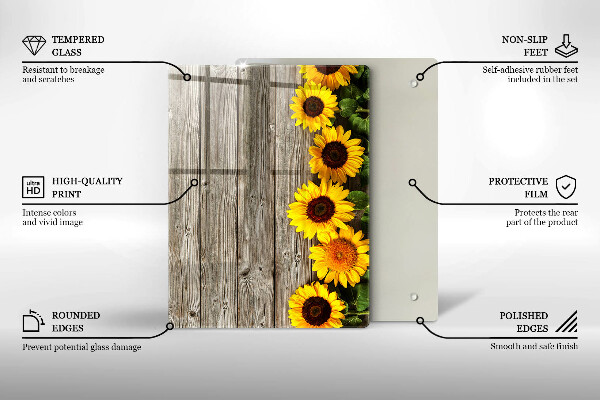 Steklena podloga za rezanje Drevesna debla