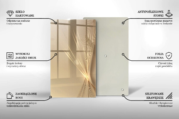 Steklena podloga za rezanje Moderna abstrakcija