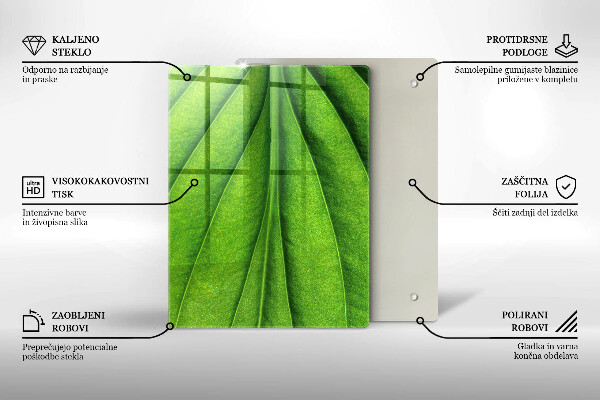 Steklena podloga za rezanje Tekstura marmornega kamna