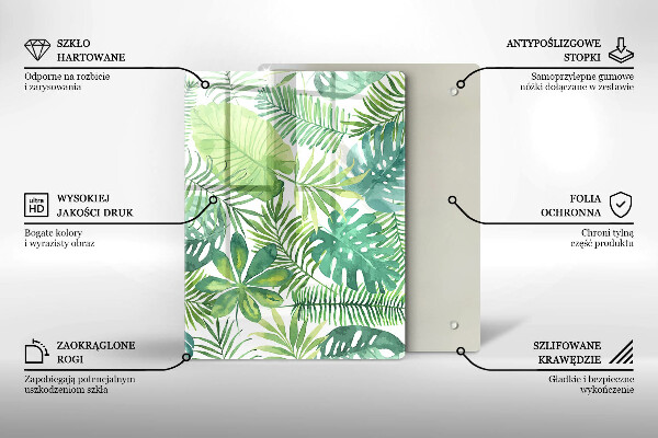 Steklena podloga za rezanje Plaža obala in morje