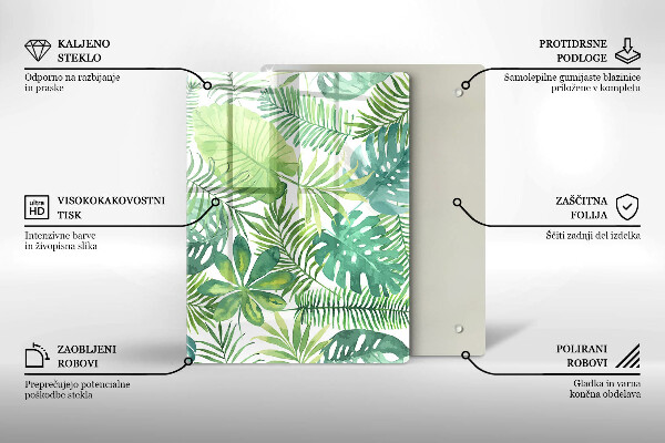 Steklena podloga za rezanje Plaža obala in morje